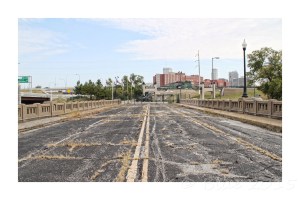 Tulsa old and new - looking from the 11th Street Bridge to the city centre