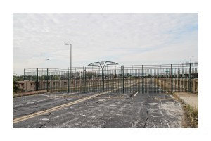 There was a gate open. Honest